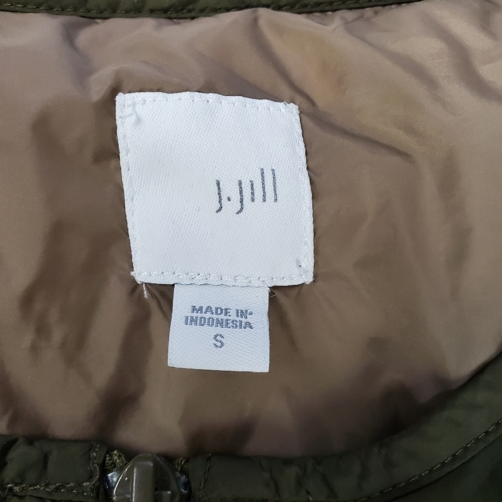J. Jill Green Light Goose Down Puffer Jacket S - Picture 3 of 13